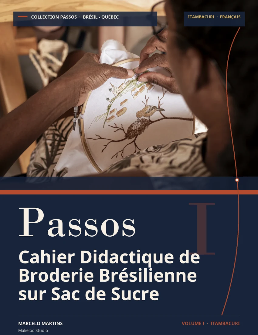 Couverture du cahier Passos sur la broderie brésilienne à Itambacuri