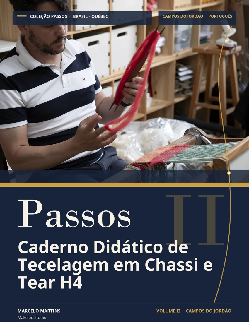 Couverture du cahier Passos sur le tissage à Campos do Jordão